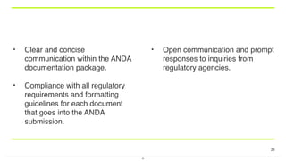 Comprehensive Guide to ANDA Submission for Generic Drug Approval | PDF