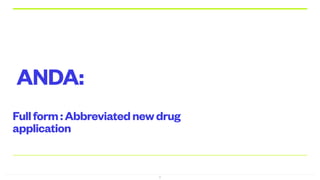 Comprehensive Guide to ANDA Submission for Generic Drug Approval | PDF