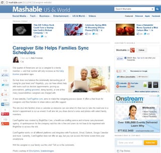 CareTogether  A Caregiver Support Technology from BrightStar Care featured on Mashable