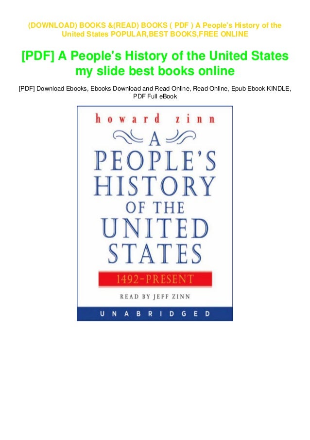 Pdf A People S History Of The United States
