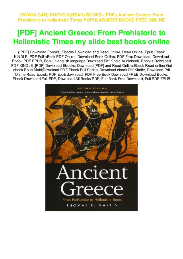 Ancient Greece : From Prehistoric To Hellenistic Times – QJWBJX