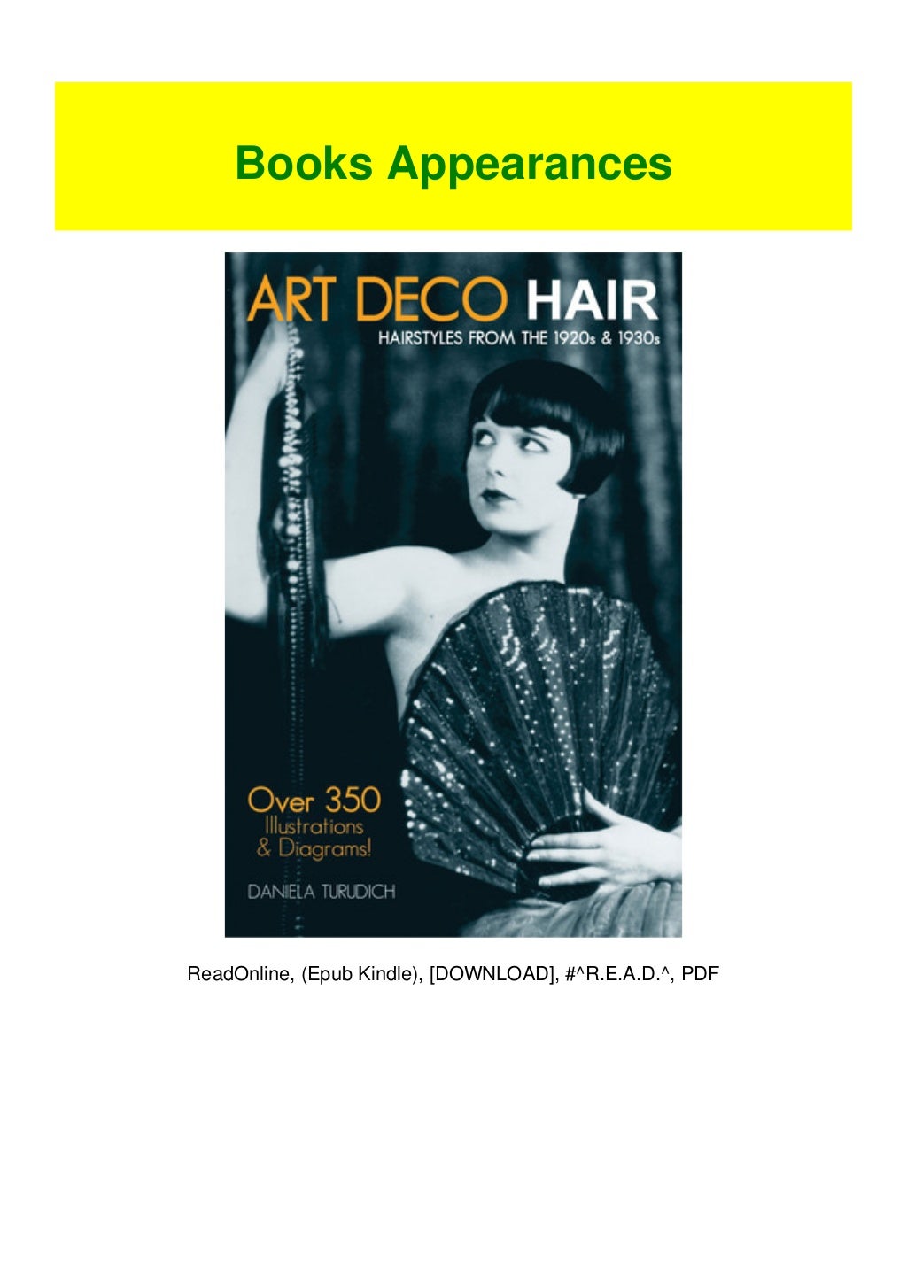 ^PDF Art Deco Hair Hairstyles from the 1920s 1930s