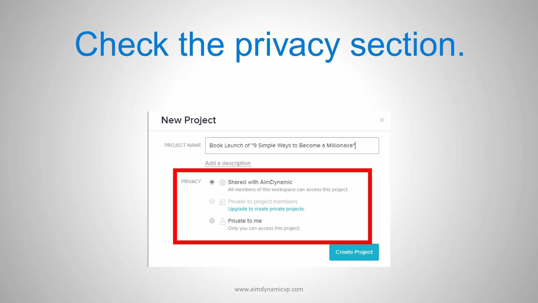 Check the privacy section.
www.aimdynamicvp.com
 