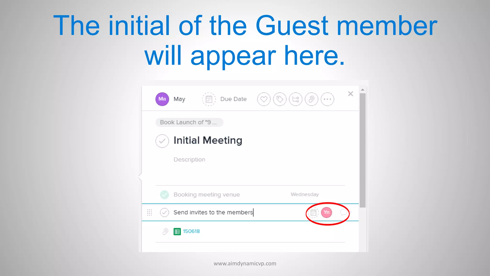 The initial of the Guest member
will appear here.
www.aimdynamicvp.com
 