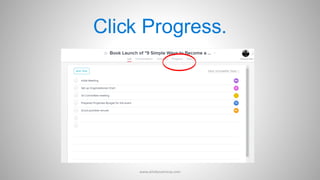 Click Progress.
www.aimdynamicvp.com
 
