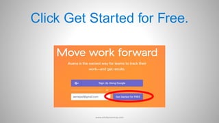 Click Get Started for Free.
www.aimdynamicvp.com
 