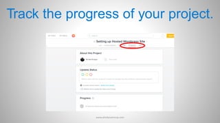 Track the progress of your project.
www.aimdynamicvp.com
 