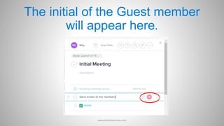 The initial of the Guest member
will appear here.
www.aimdynamicvp.com
 