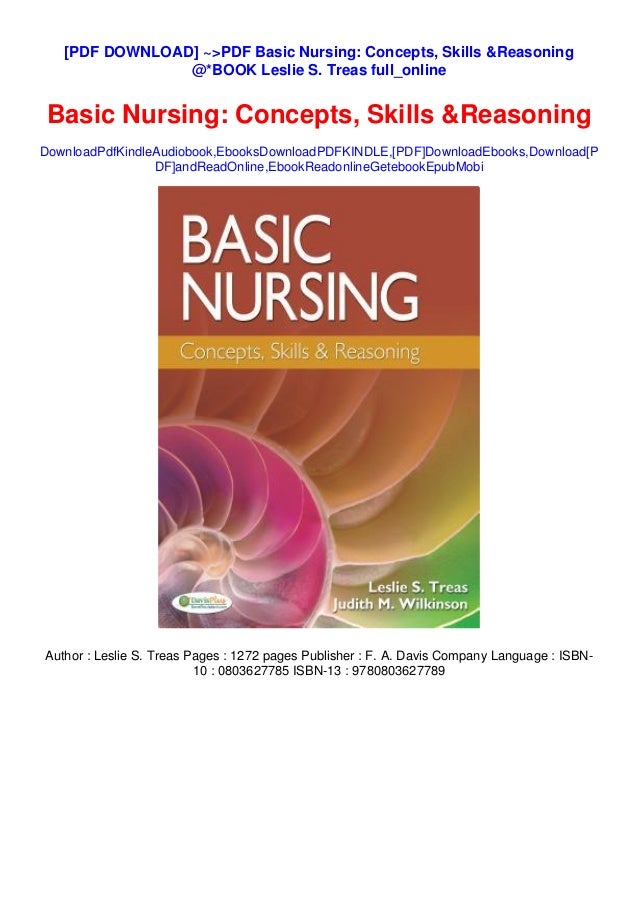 >PDF Basic Nursing Concepts, Skills & Reasoning *BOOK Leslie S. Treas