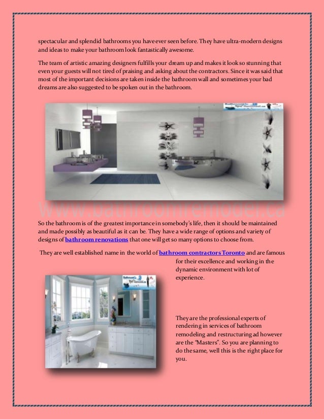 Extra-ordinary bathroom renovation