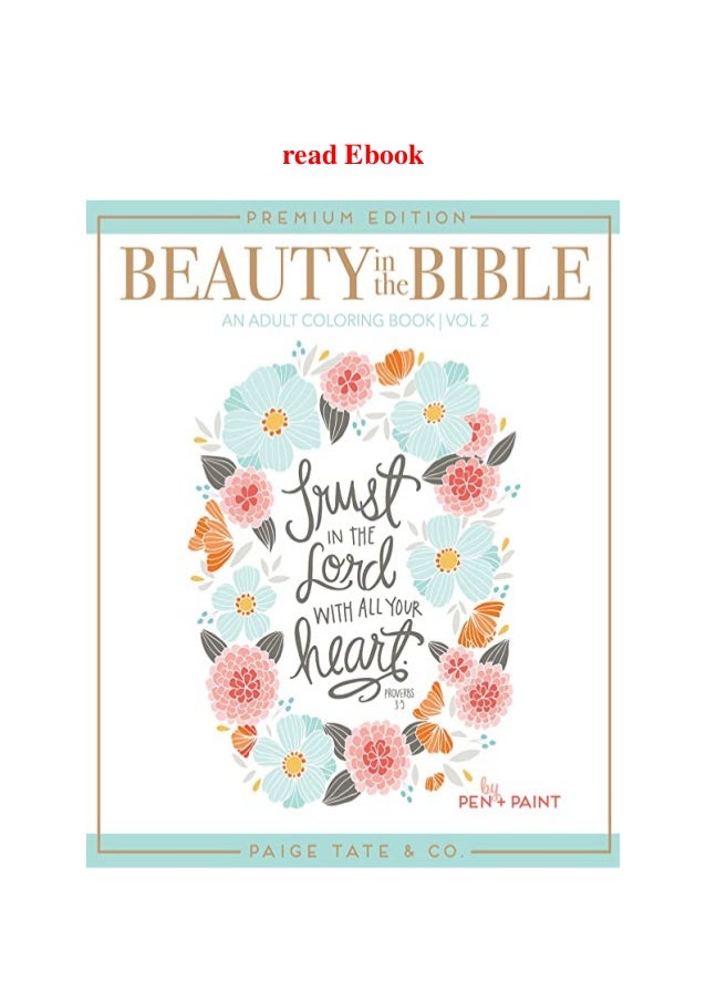 Download Pdf Beauty In The Bible Adult Coloring Book Volume 2 Premium Editi