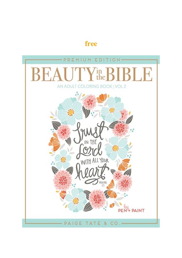 Download Pdf Beauty In The Bible Adult Coloring Book Volume 2 Premium Editi
