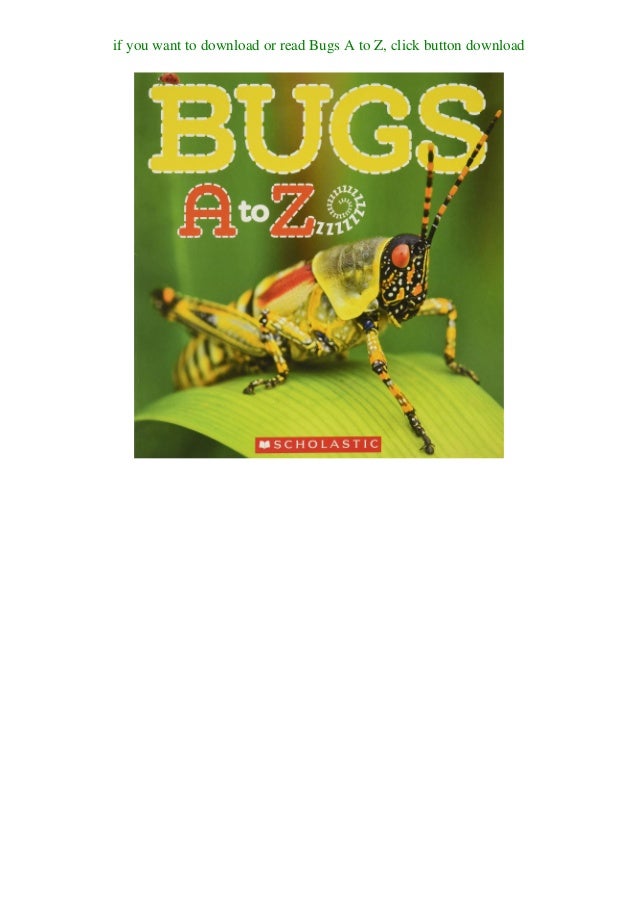 Pdf Book Bugs A To Z Unlimited