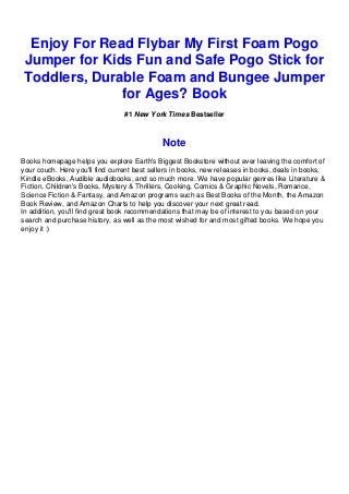 my first flybar pogo stick