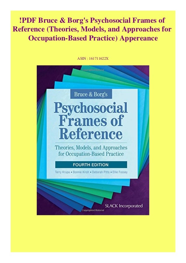 Psychosocial Ot Frame Of Reference – NPWSVB