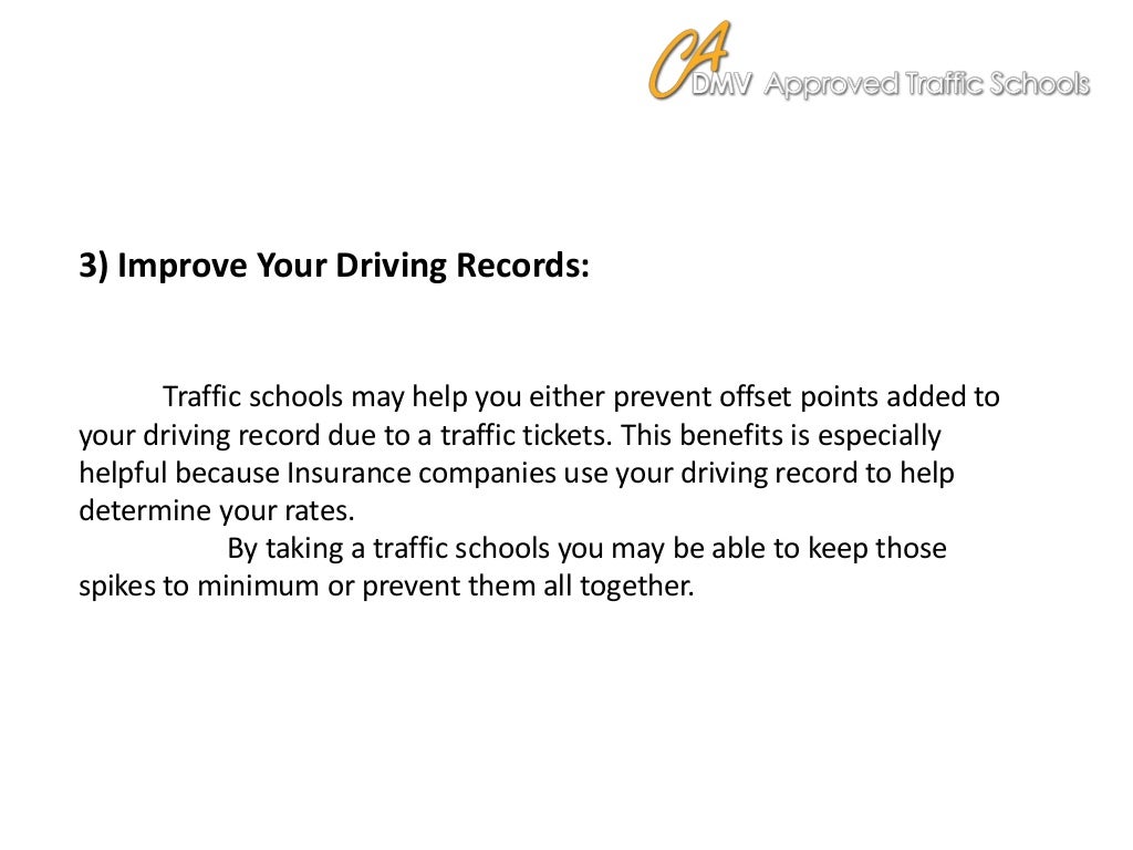 CA DMV approved traffic schools list