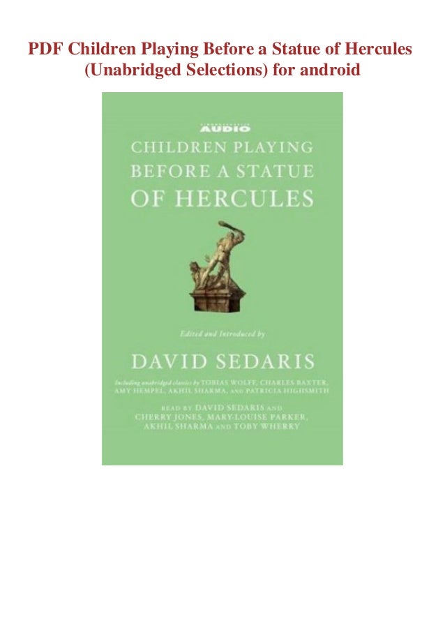 Pdf Children Playing Before A Statue Of Hercules Unabridged Selectio