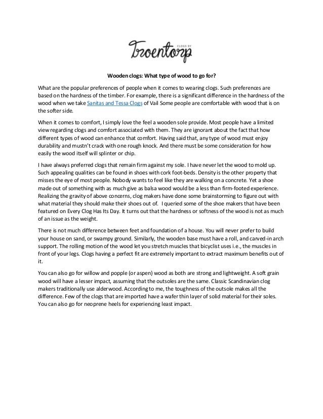 wooden clogs comfortable