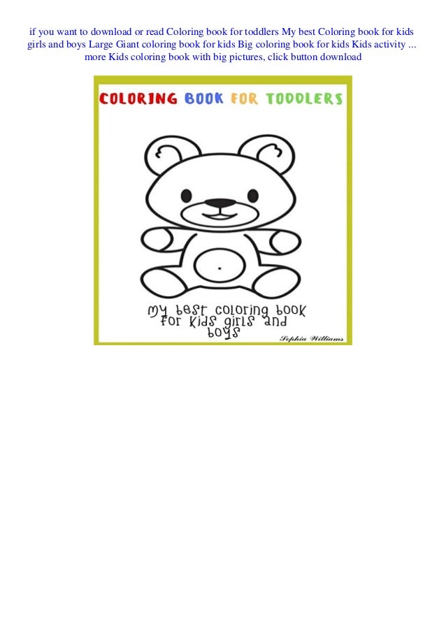 Pdf Coloring Book For Toddlers My Best Coloring Book For Kids Girls A Most of his books have become classics. pdf coloring book for toddlers my best