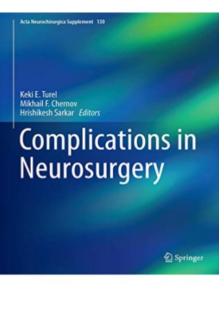 PDF Complications in Neurosurgery (Acta Neurochirurgica Supplement 