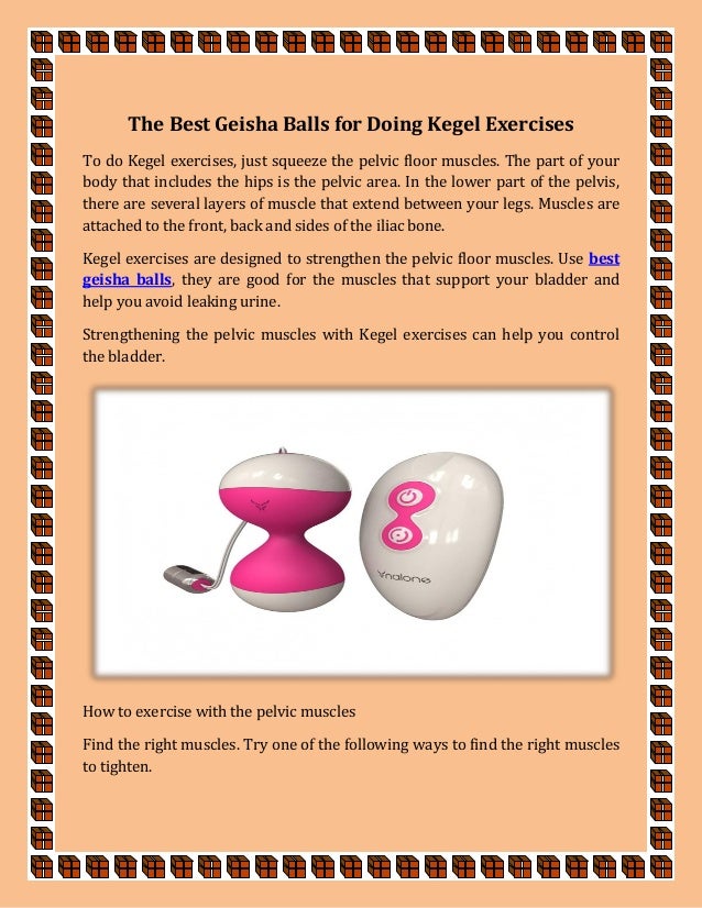 The Best Geisha Balls For Doing Kegel Exercises