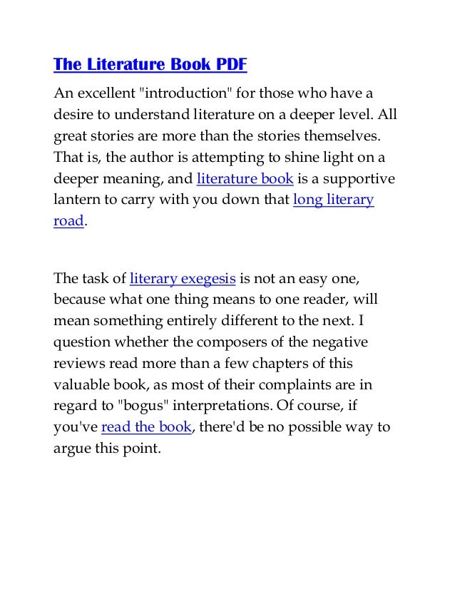Read Pdf The Literature Book