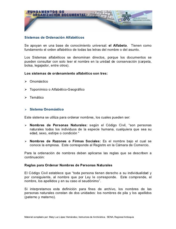 organización documental