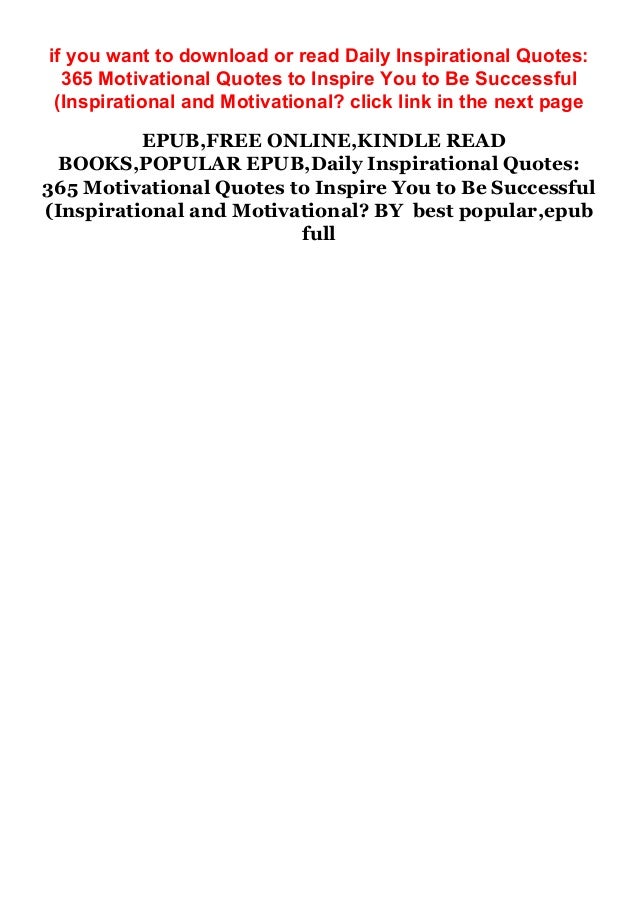 ( PDF ) Daily Inspirational Quotes: 365 Motivational Quotes to Inspire ...