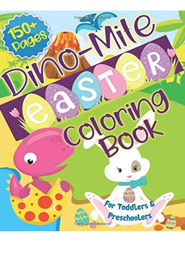 Download Pdf Dino Mite Easter Coloring Book For Toddlers Preschoolers Giant