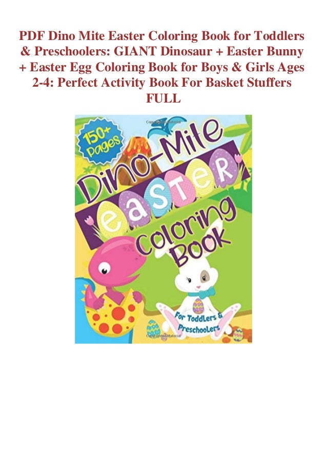 pdf dino mite easter coloring book for toddlers