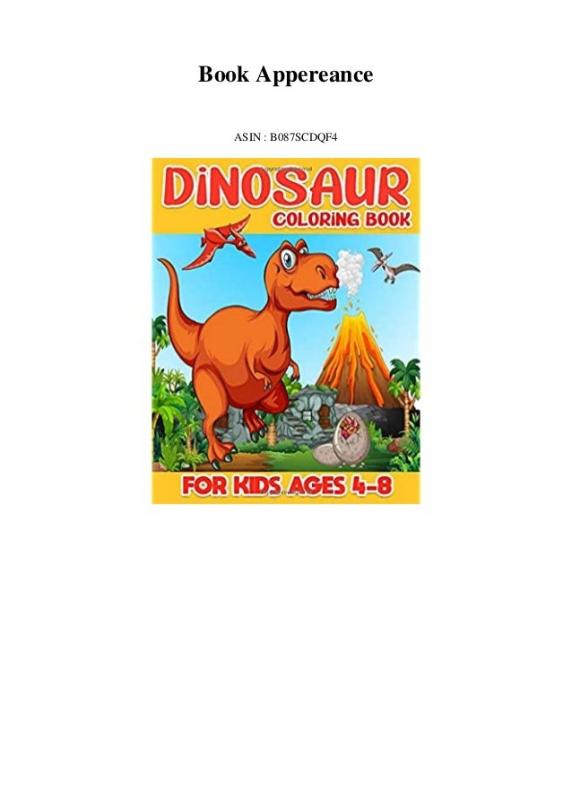 Pdf Dinosaur Coloring Book For Kids 40 And More Great Coloring Pic