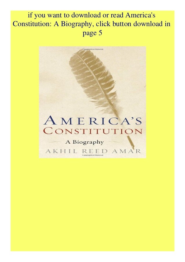 Pdf Download America S Constitution A Biography Free