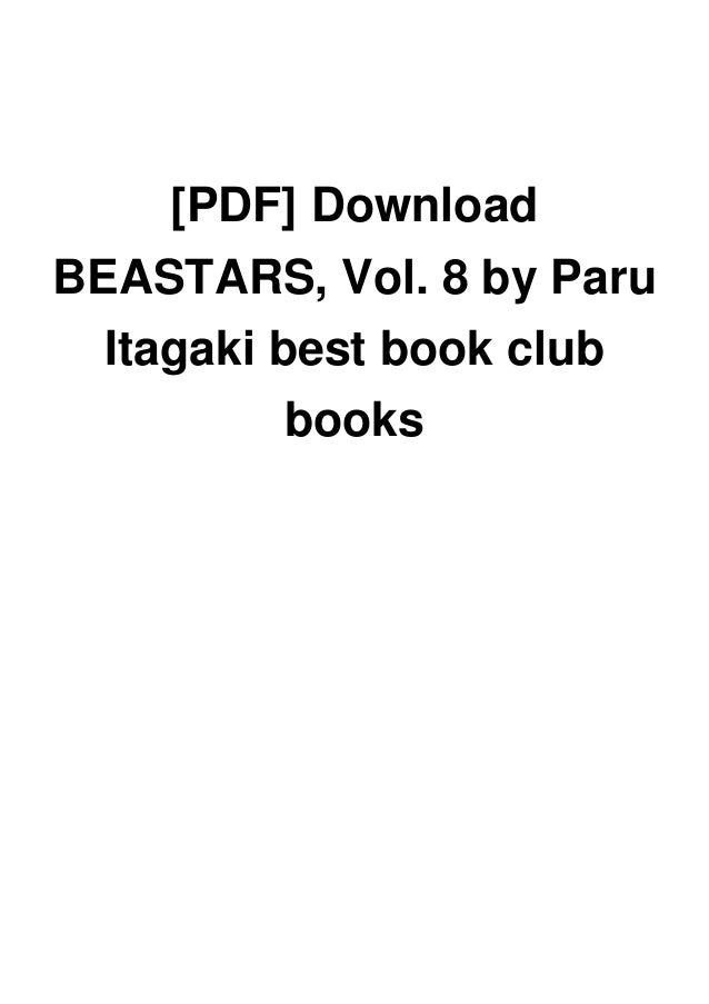 Pdf Download Beastars Vol 8 By Paru Itagaki Best Book Club Books Pdf Download Beastars Vol 8 By Paru Itagaki Best Book Club Books