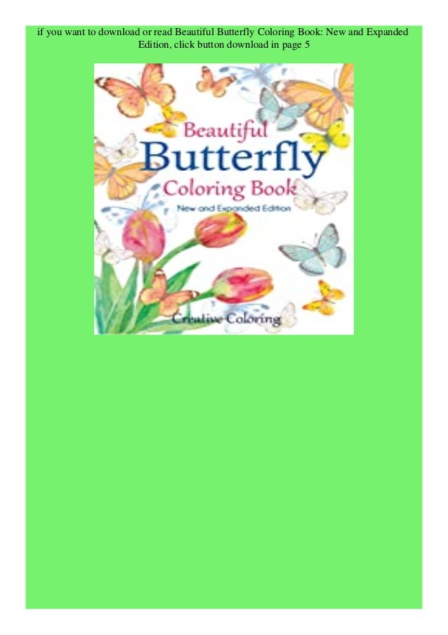 pdf download beautiful butterfly coloring book new and