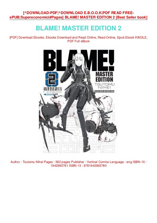 Pdf Download Blame Master Edition 2 Read Online Pdf Download Blame Master Edition 2 Read Online