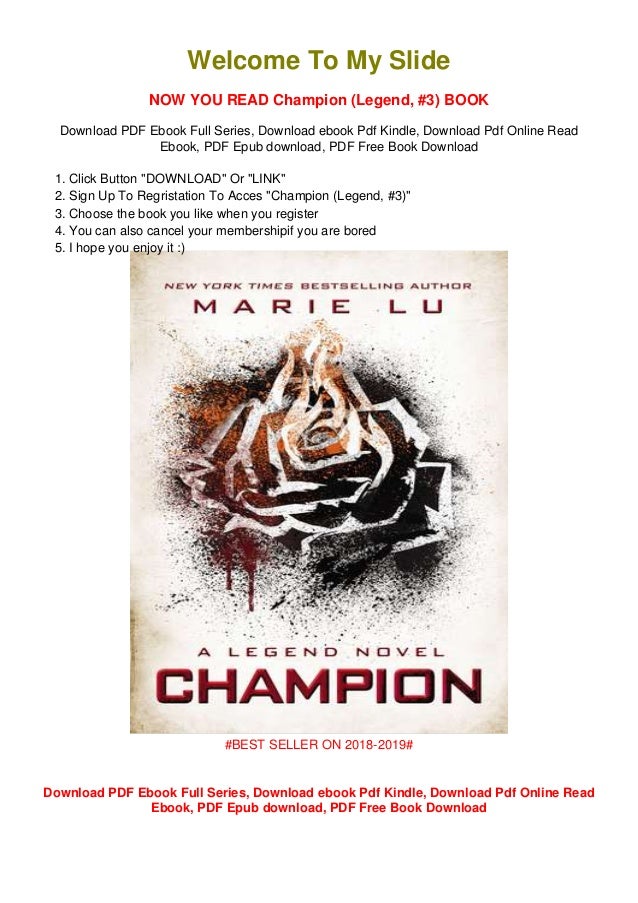 Ebook Champion Legend 3 By Marie Lu