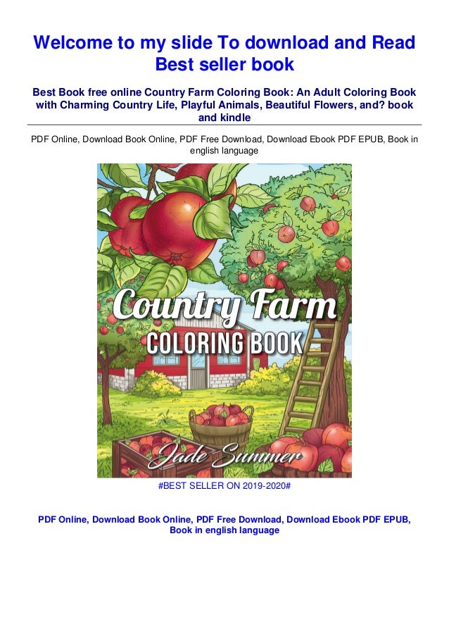 Download Pdf Download Country Farm Coloring Book An Adult Coloring Book W