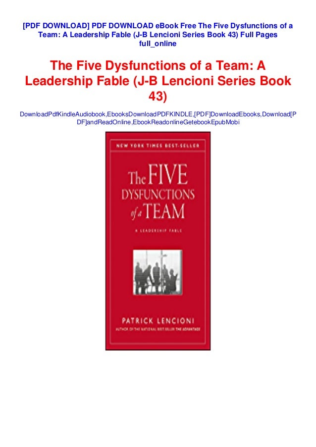 The five dysfunctions of a team pdf free download for windows 7 The five dysfunctions of a team pdf free download for windows 7