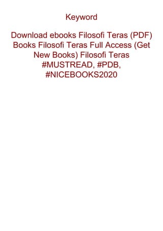 (PDF) Download Filosofi Teras Full Page | PDF