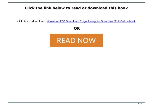 PDF Download Frugal Living for Dummies *Full Online