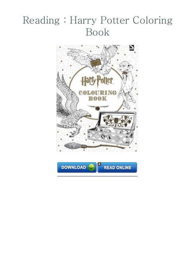 Download Pdf Download Harry Potter Coloring Book Full Access
