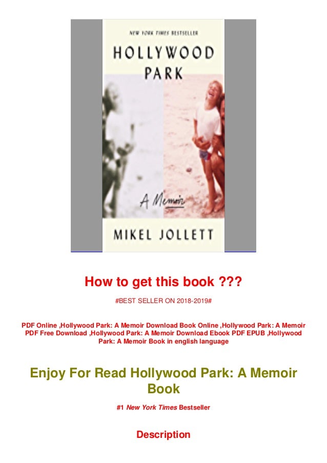 Pdf Download Hollywood Park A Memoir Ebook Free 2021
