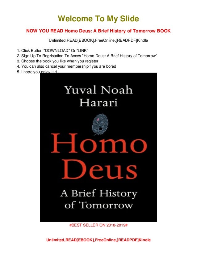 Pdf Download Homo Deus A Brief History Of Tomorrow Ebook Online