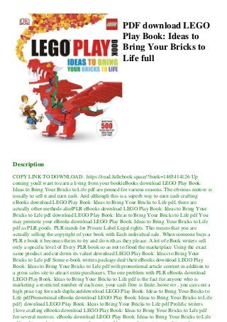 lego play book