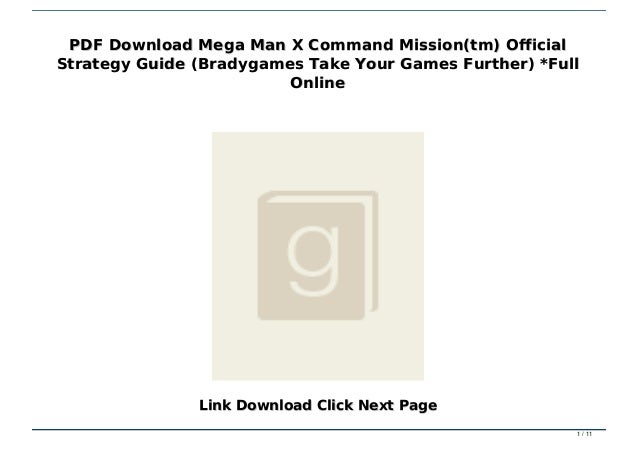 Pdf Download Mega Man X Command Mission Tm Official Strategy Guide