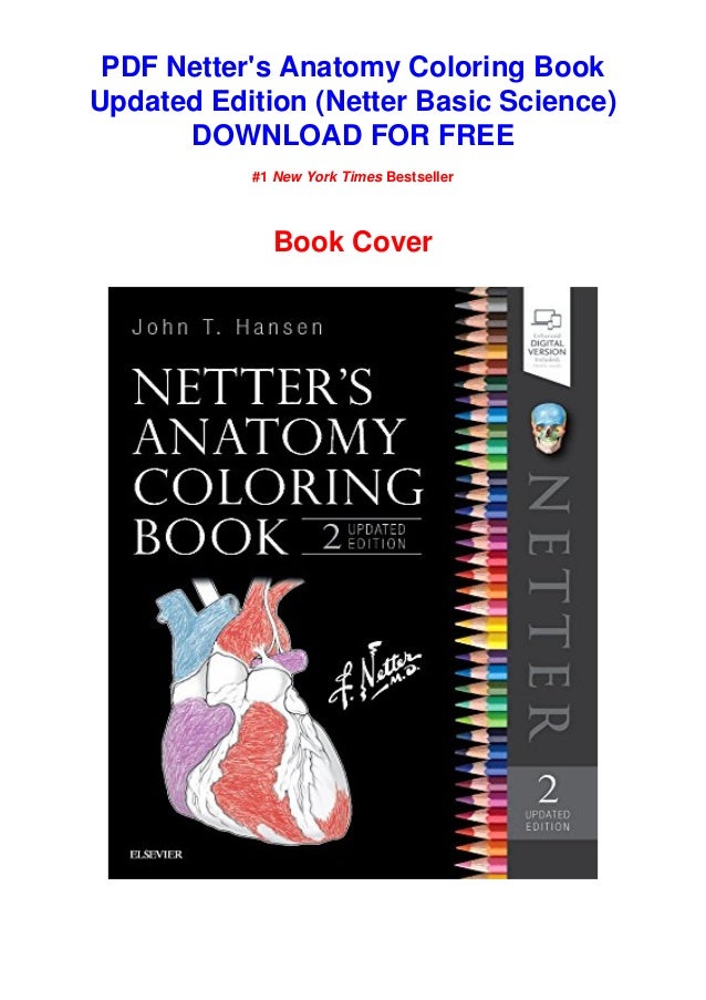 Download Pdf Download Netter S Anatomy Coloring Book Updated Edition Netter