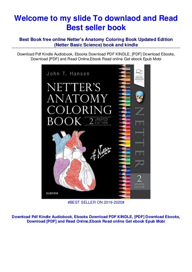 Download Pdf Download Netter S Anatomy Coloring Book Updated Edition Netter
