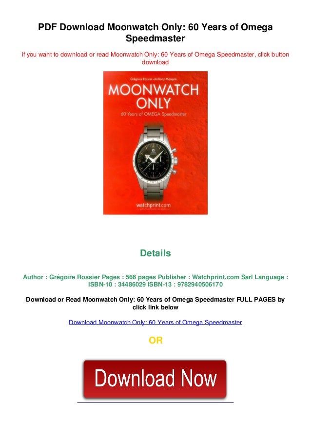moonwatch only pdf download