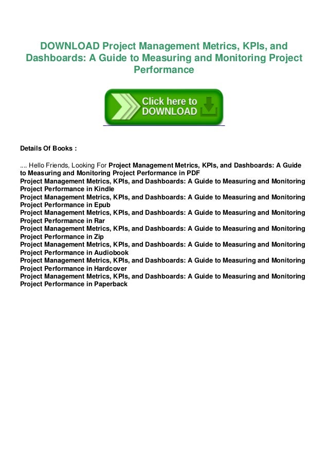 Project Management Metrics, Kpis, And Dashboards – IRYZ