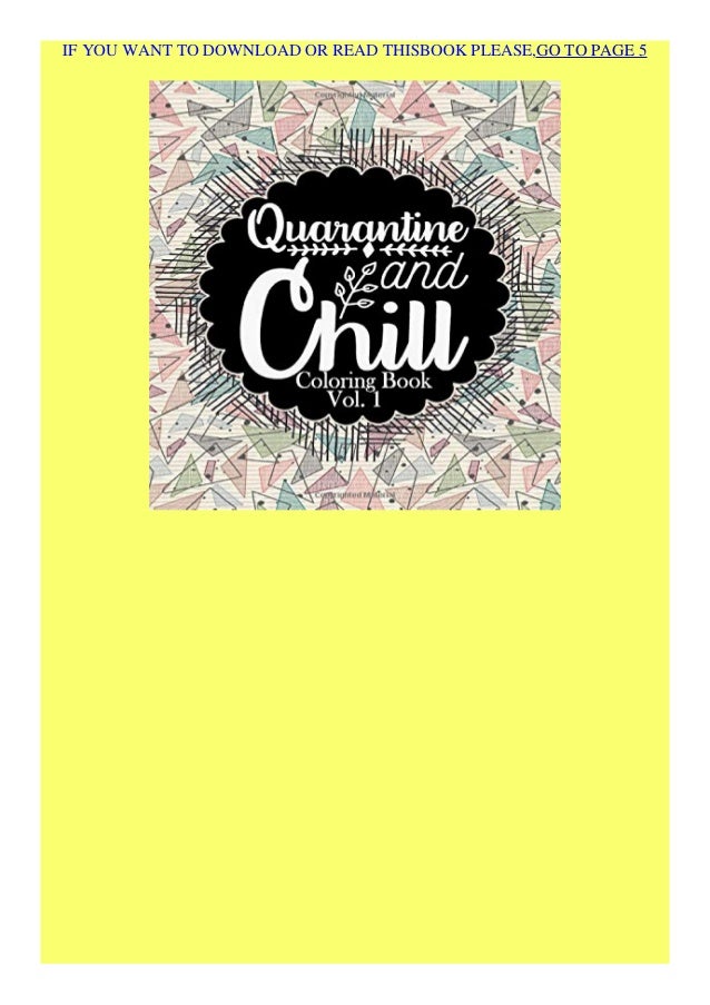 Download Pdf Download Quarantine And Chill Coloring Book Quarantine Coloring